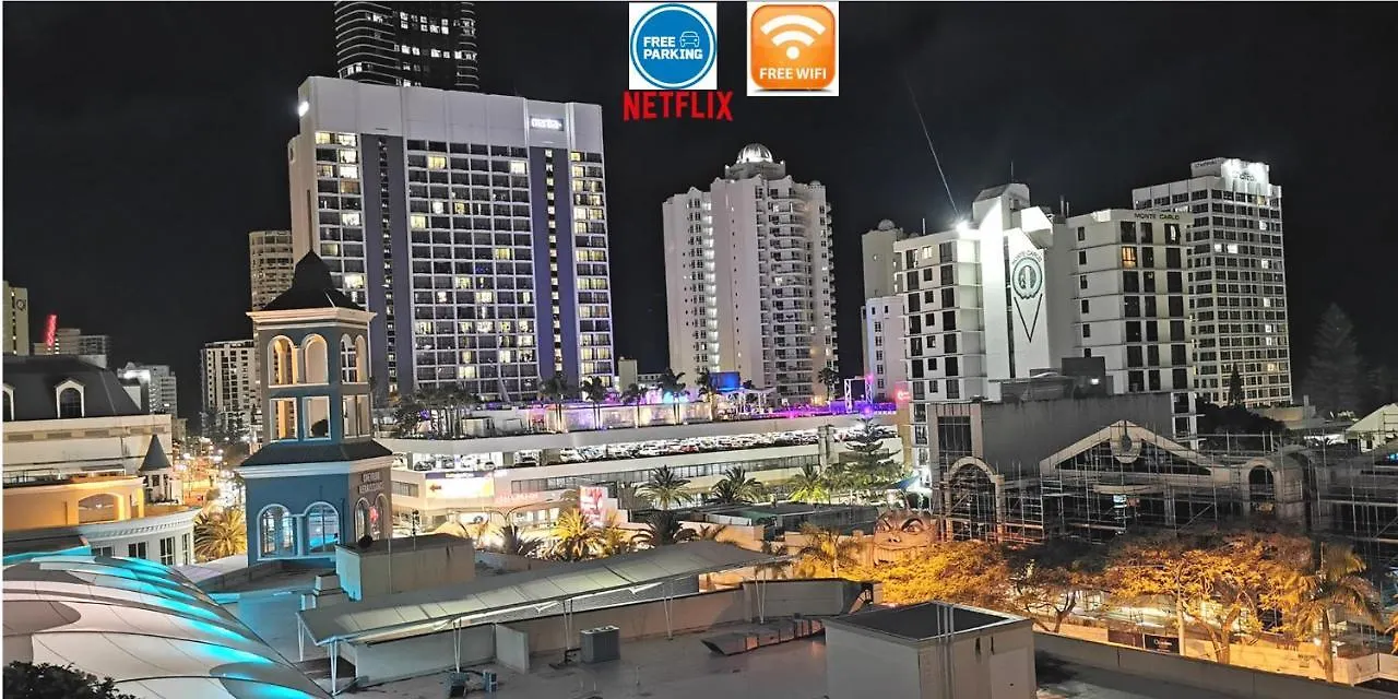 Beachside 2 Bedroom Apt In The Heart Of Surfers Paradise - Chevron Renaissance - Free Parking Gold Coast